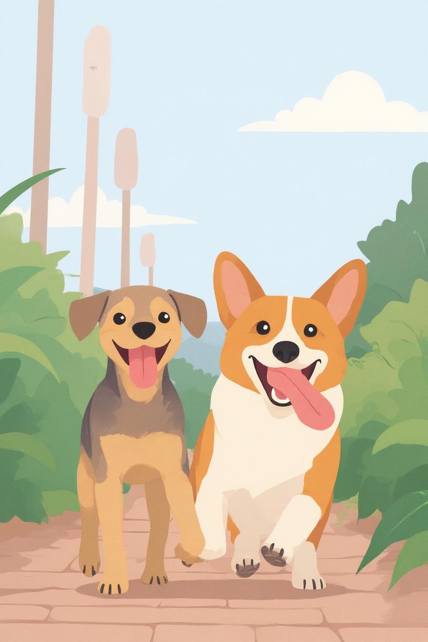 Turn this into classic 2D flat illustration style