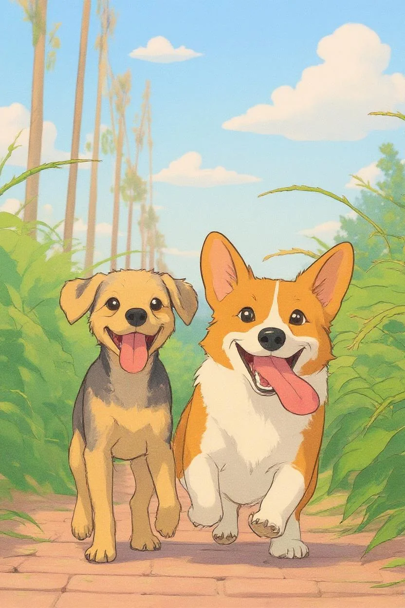 Turn this into classic studio ghibli style
